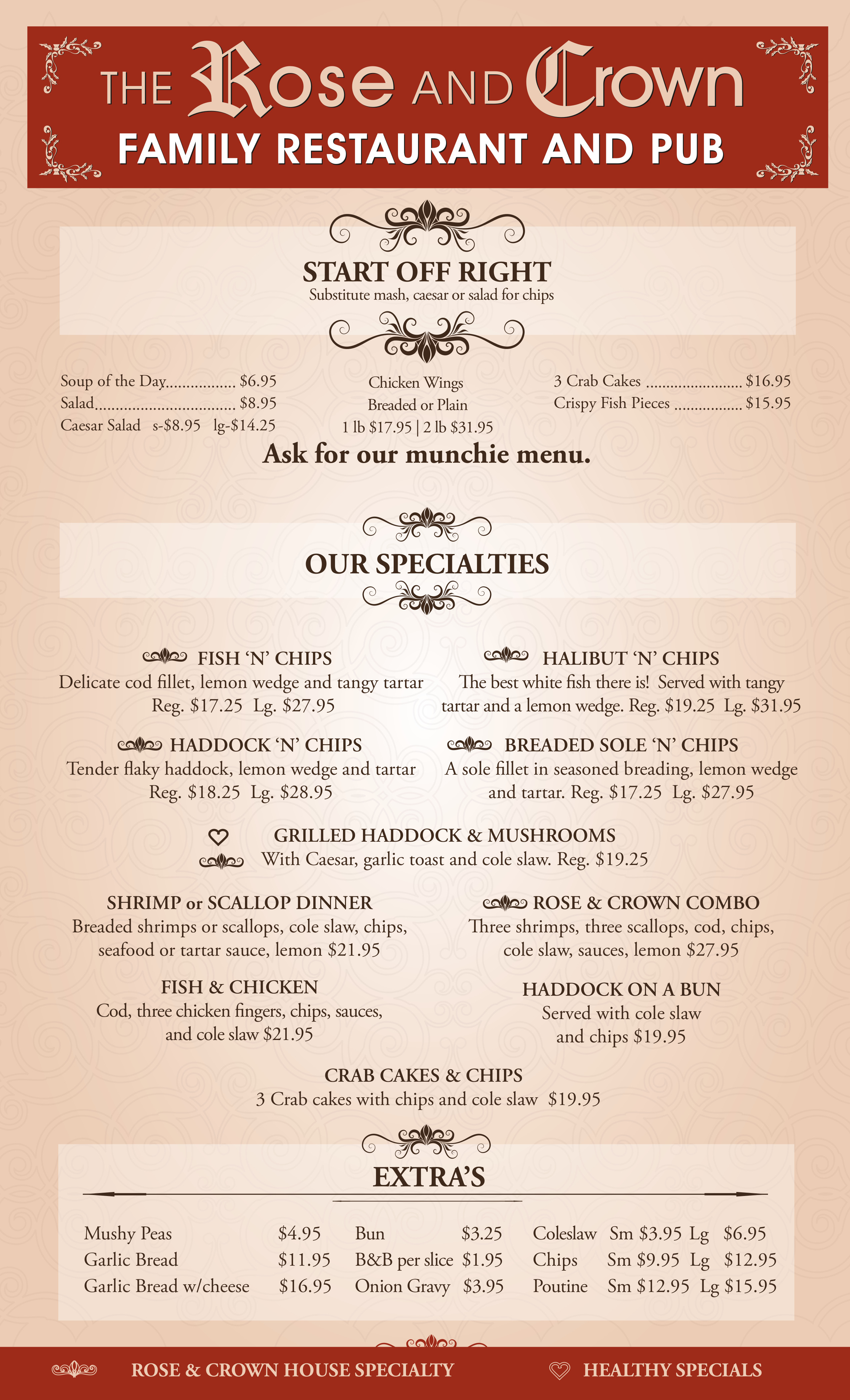 Scanned Menu